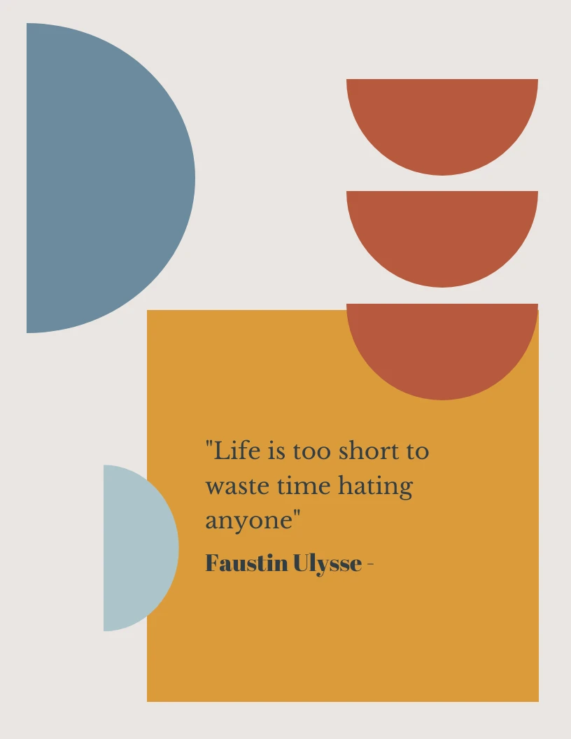 Abstract Shape Blue Yellow Quotes Template Venngage