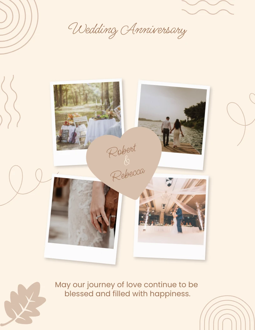 Beige And Brown Simple Love Collage - Venngage