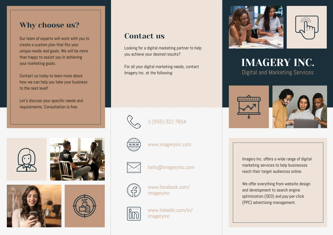 A4 Brochure Template Venngage 2856