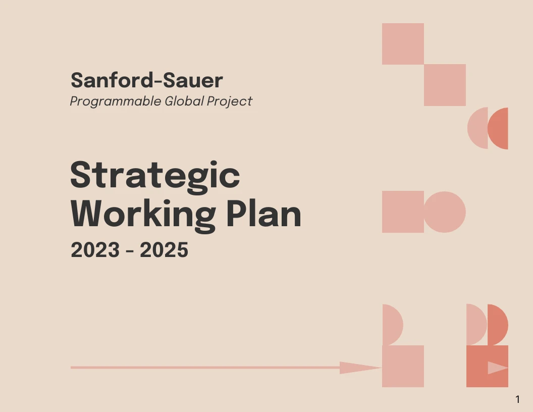 Simple Strategic Plan Template - Venngage