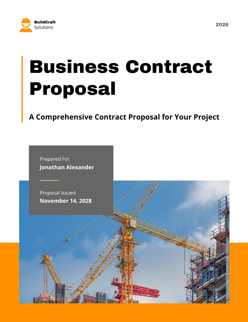 Business Contract Proposal Venngage