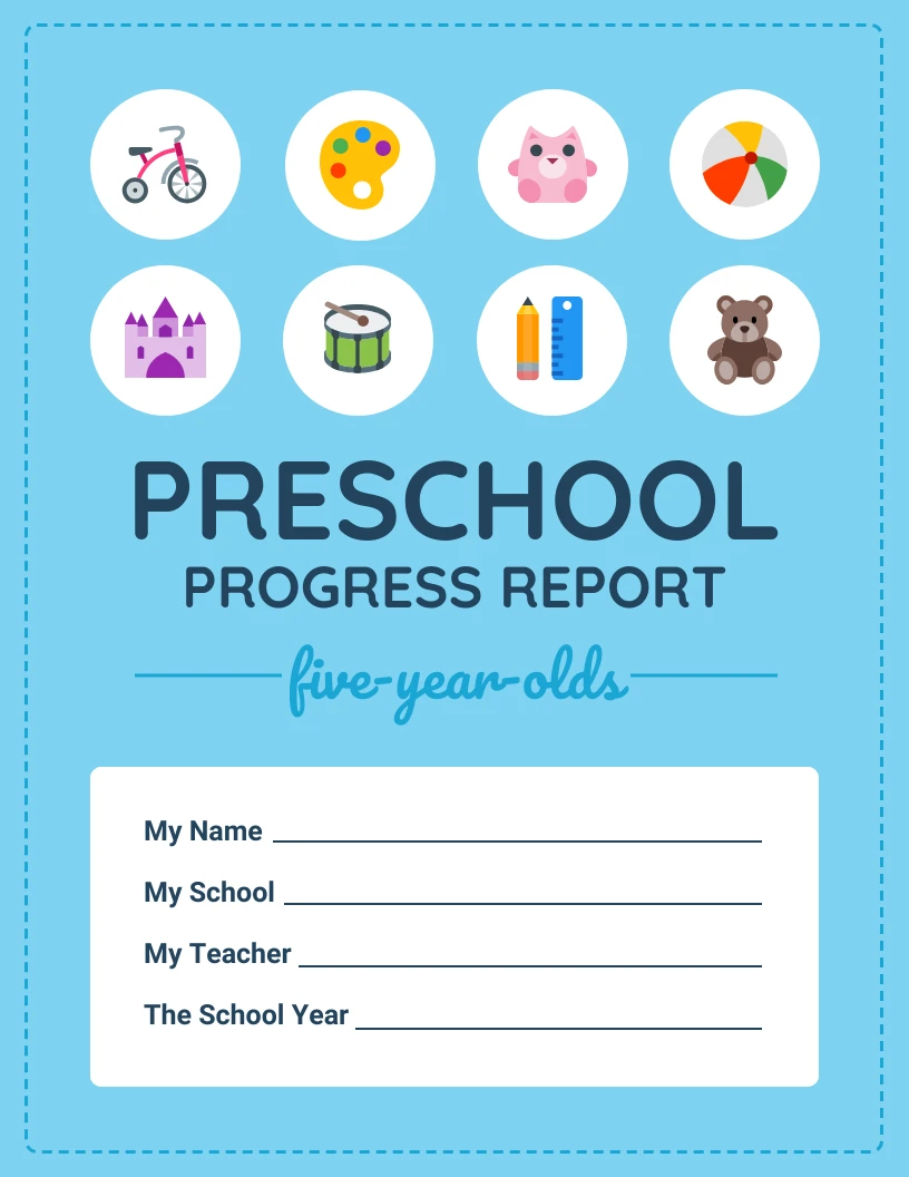 Preschool Progress Report - Venngage