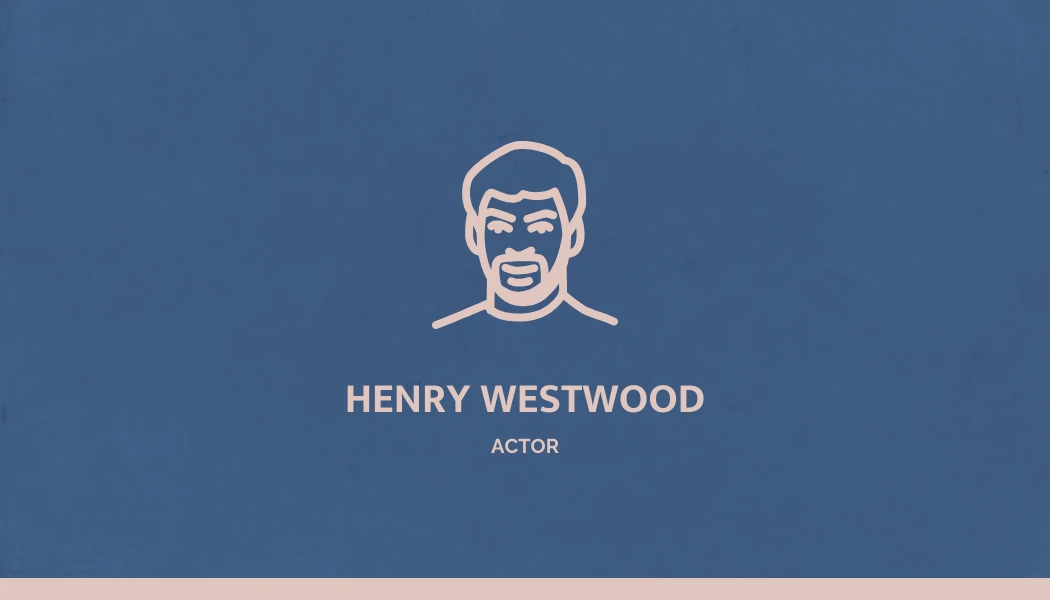 Navy And Brown Modern Texture Actor Business Card - Venngage
