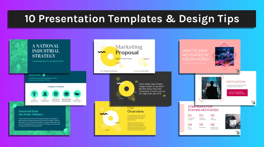 Colorful Presentation Blog Header - Venngage