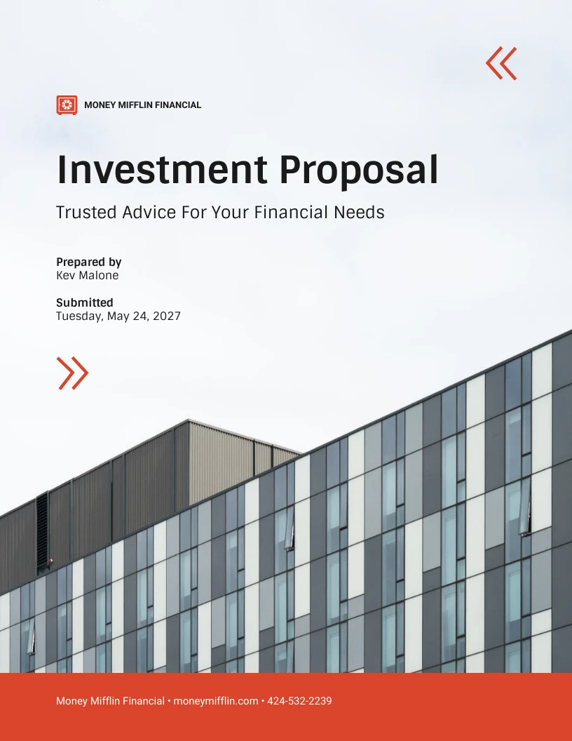 Investment Proposal Template - Venngage