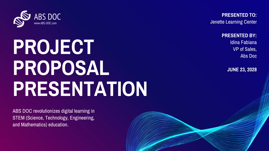 proposal presentation sample