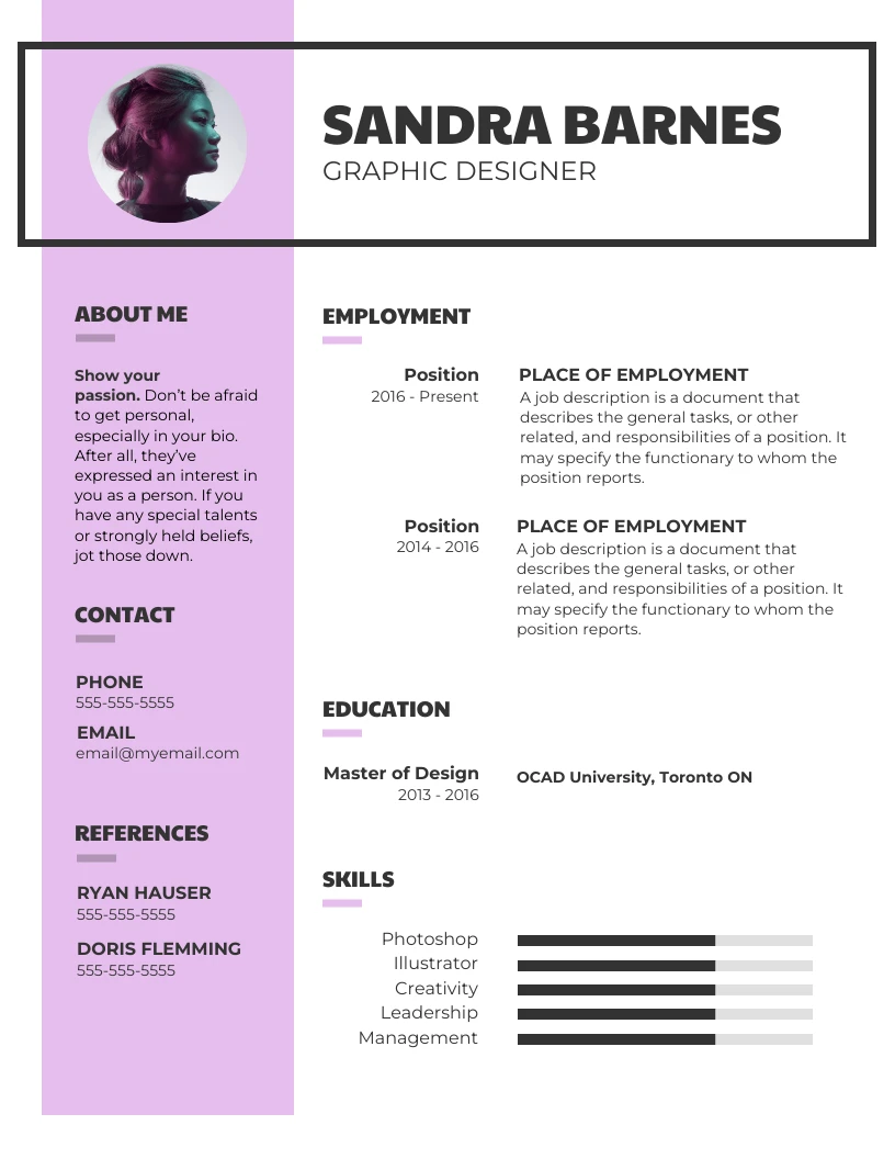 Modern Simple Resume - Venngage