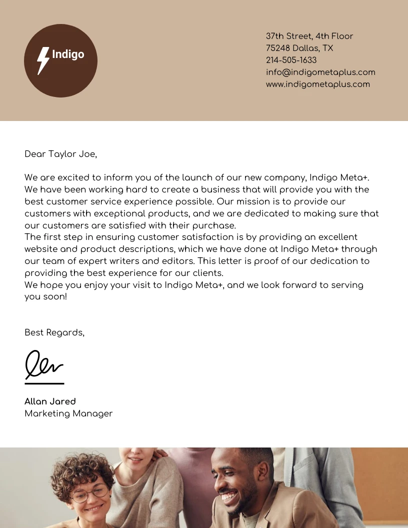 Company Letterhead Examples Venngage