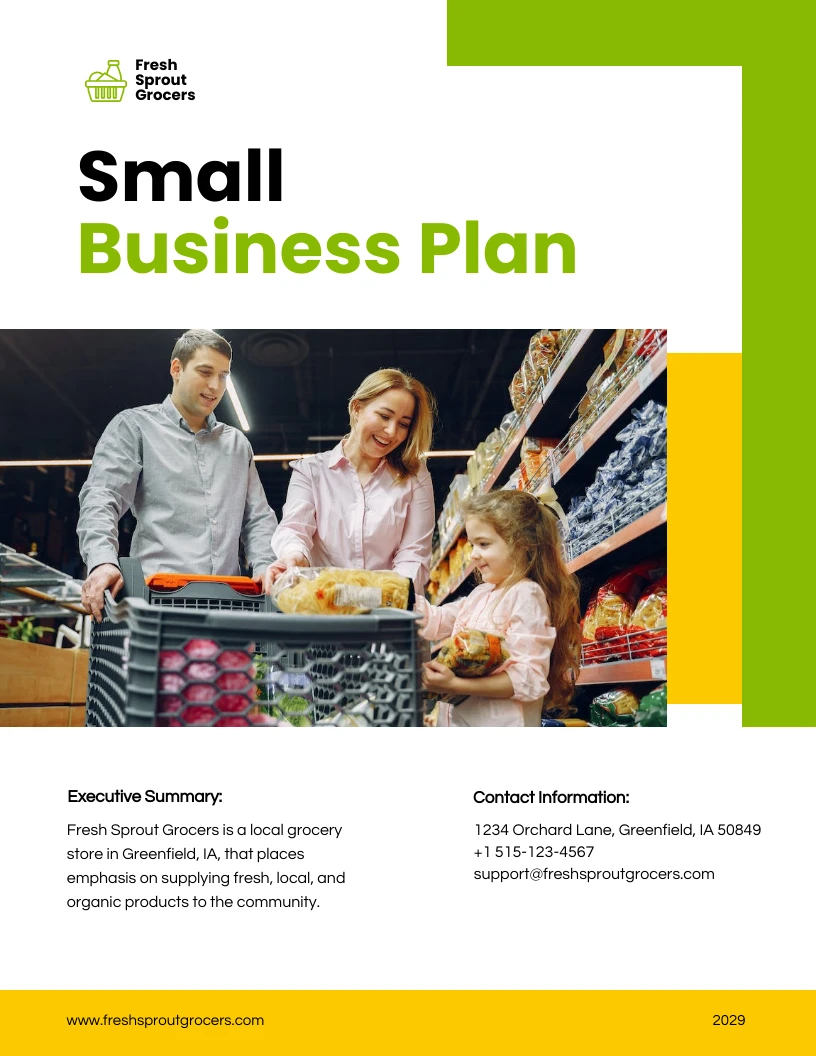 small business plan at home