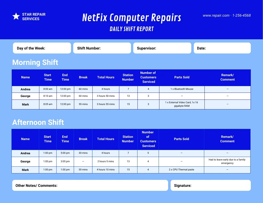 change-of-shift-report-template-venngage