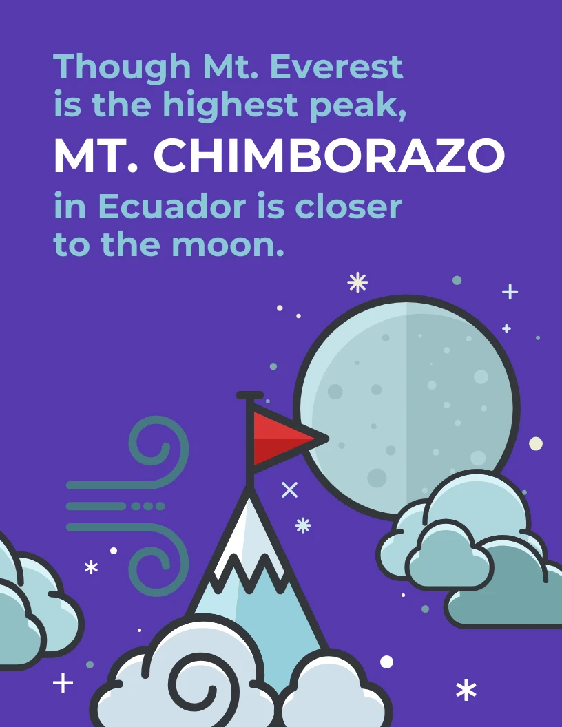 Mountain Geographic Fact Infographic Template Venngage