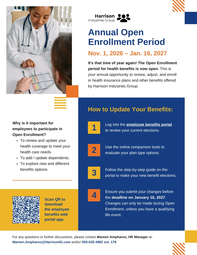 Sample Open Enrollment Brochure Sample Open Enrollment Brochure