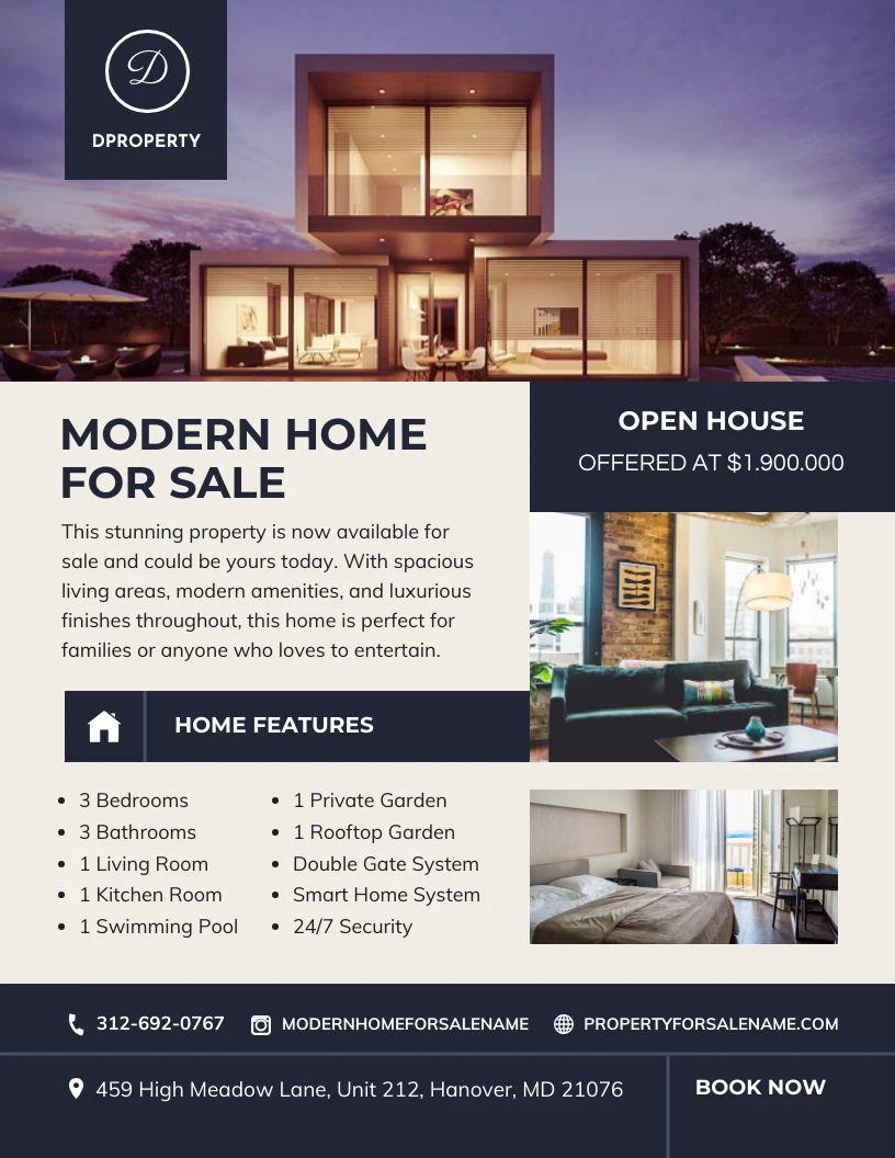 Modern House Flyer Template Venngage   3fd07193 A2bc 41e0 9198 Ff816123730d.webp