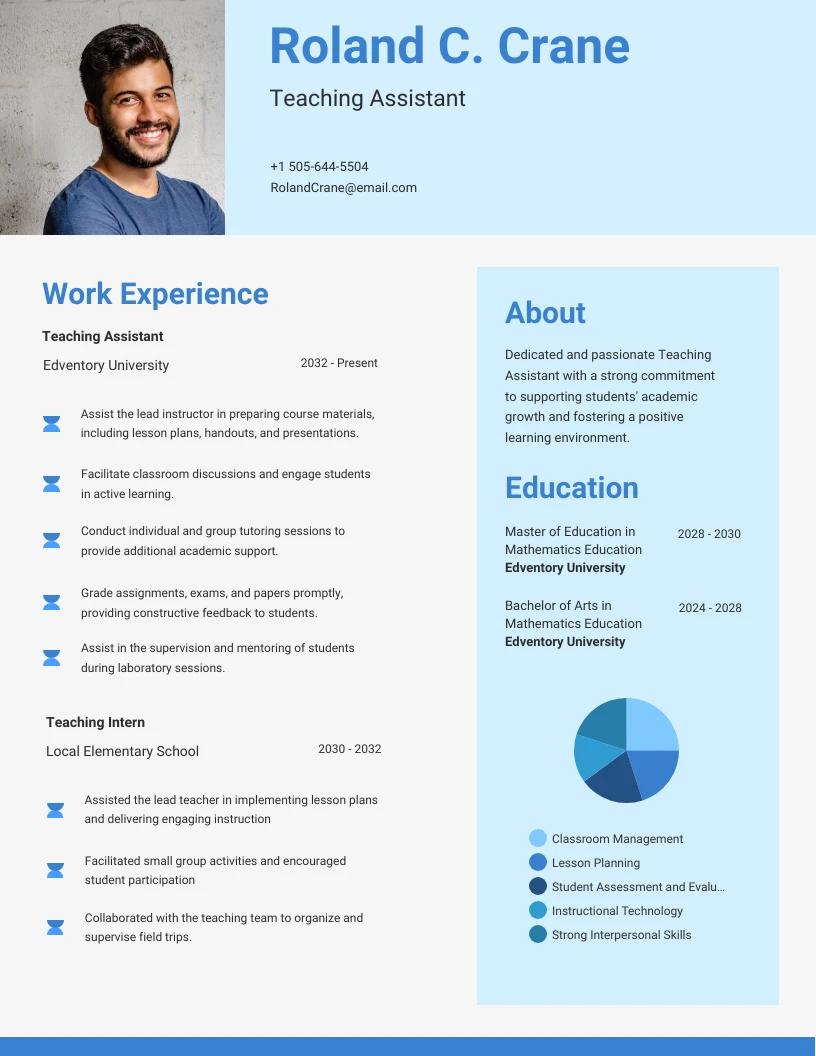 infographic resume for teachers