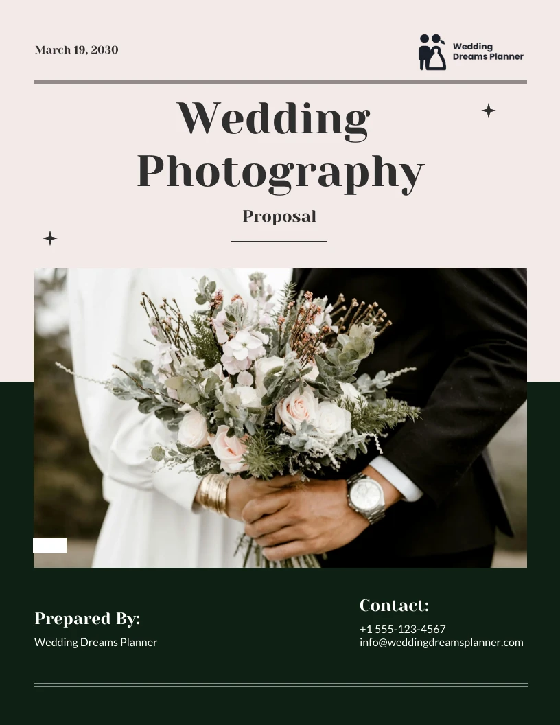 Wedding Photography Proposal - Venngage