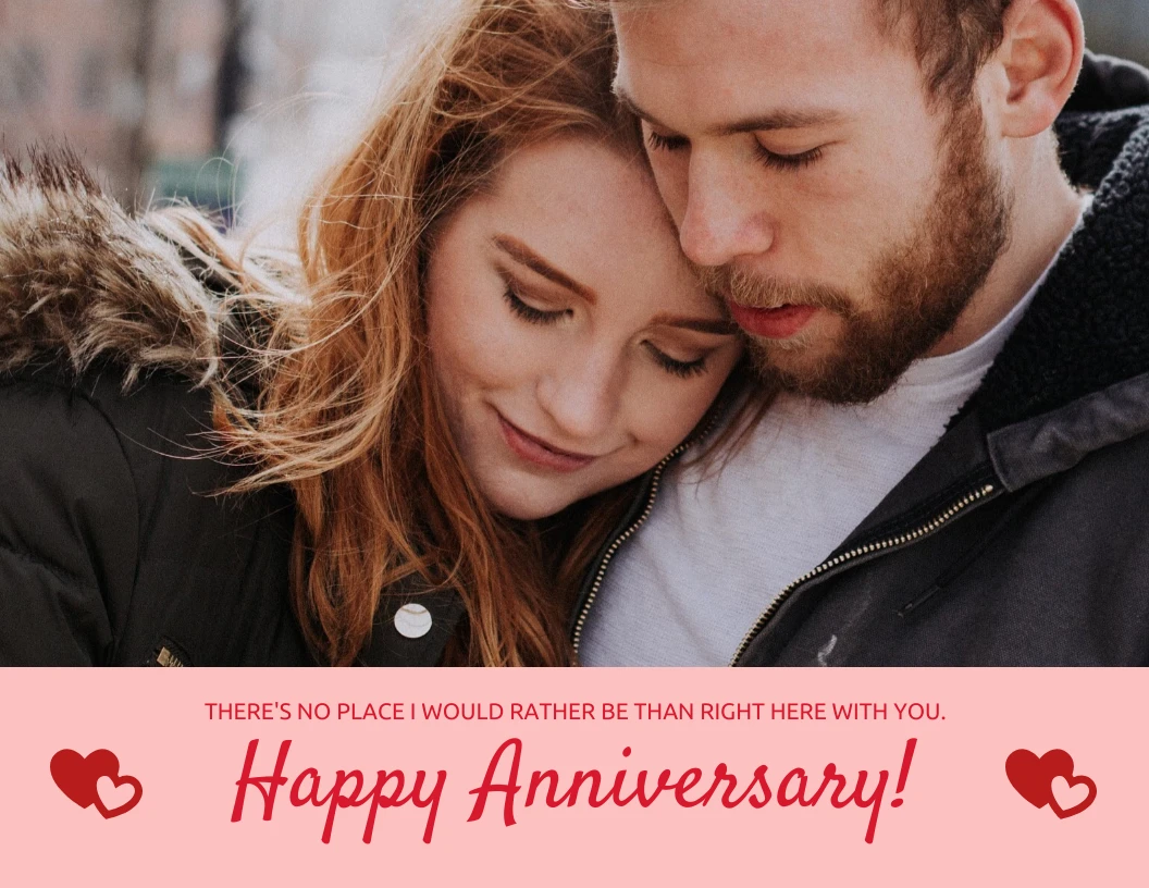 Lovely Couple Anniversary Card - Venngage