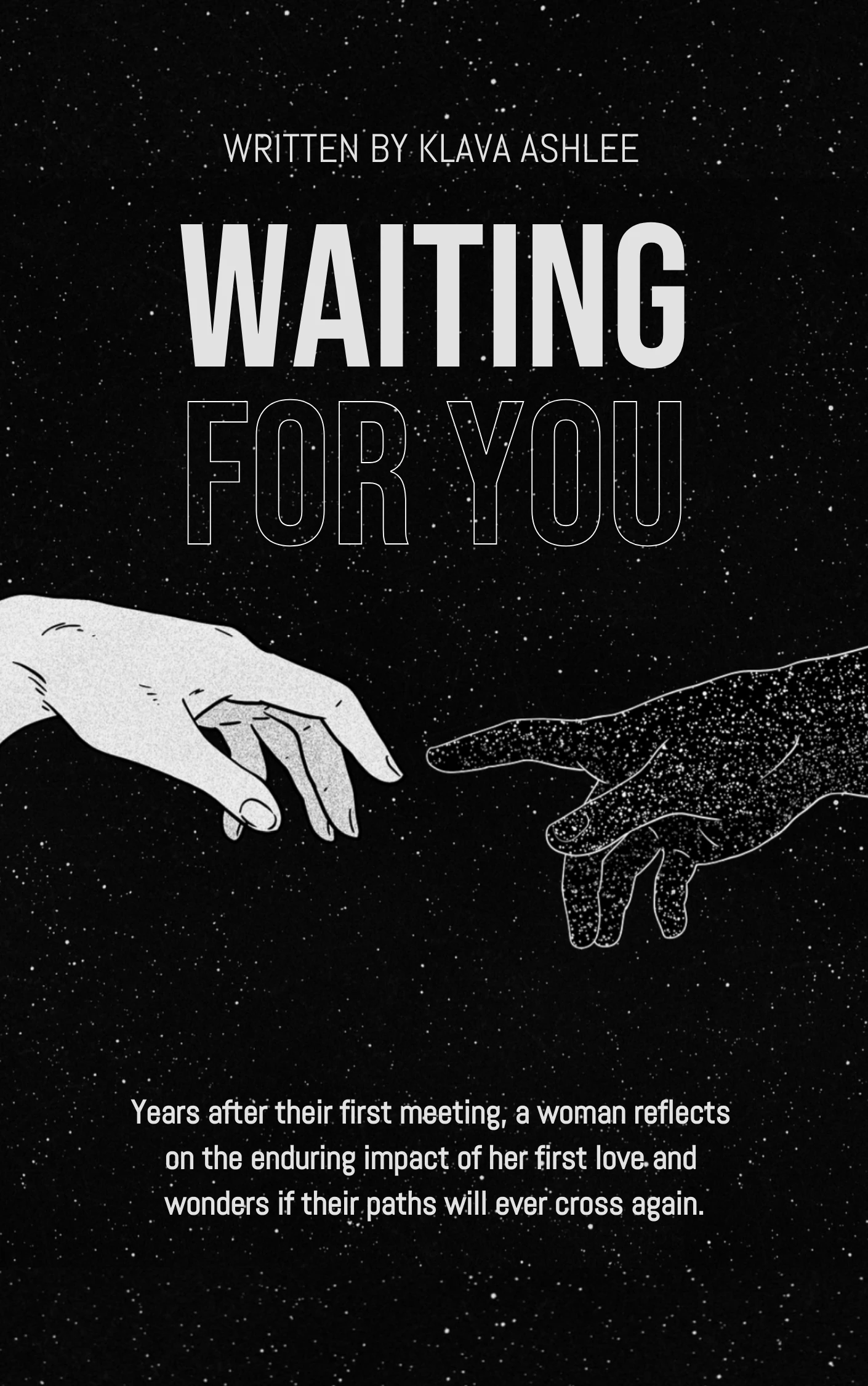 Portada de libro de ilustración minimalista negra Venngage