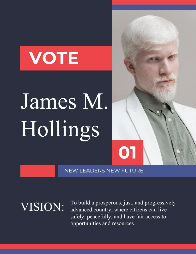 Simple Election Flyer Template - Venngage