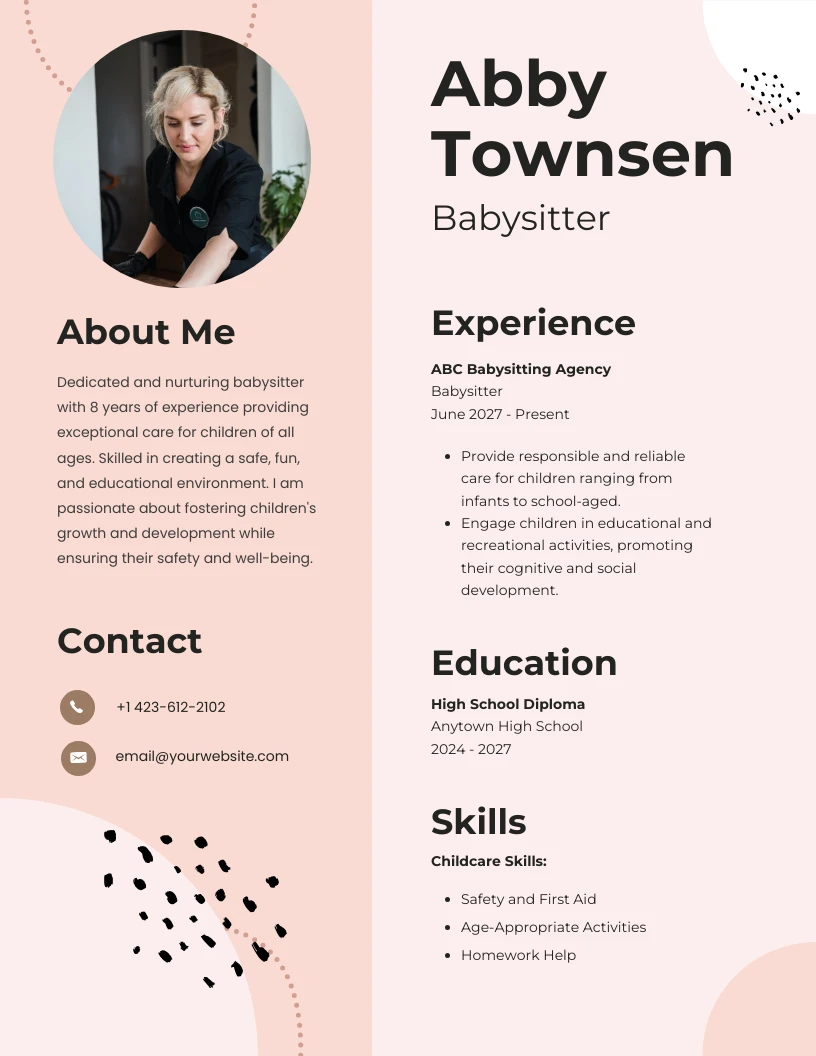 Soft Orange Babysitter Resume Template - 5136a620 D13c 4aa7 9717 47f421050ab0.webp