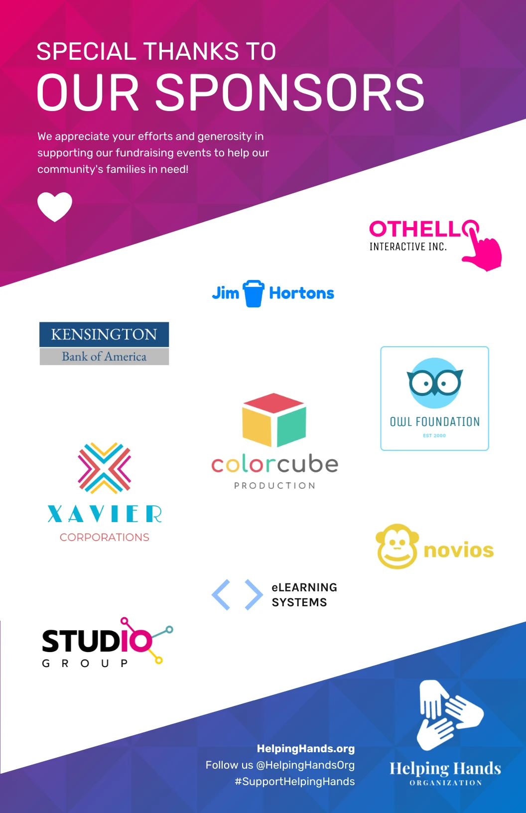 Sponsors Template Venngage