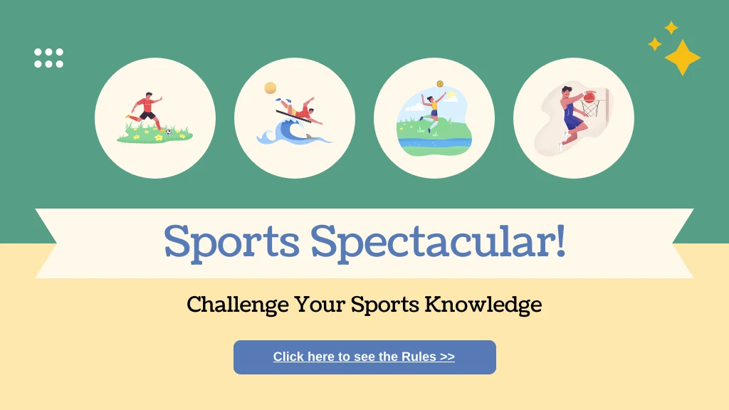 Sports Knowledge Test Quiz Presentation Template Venngage