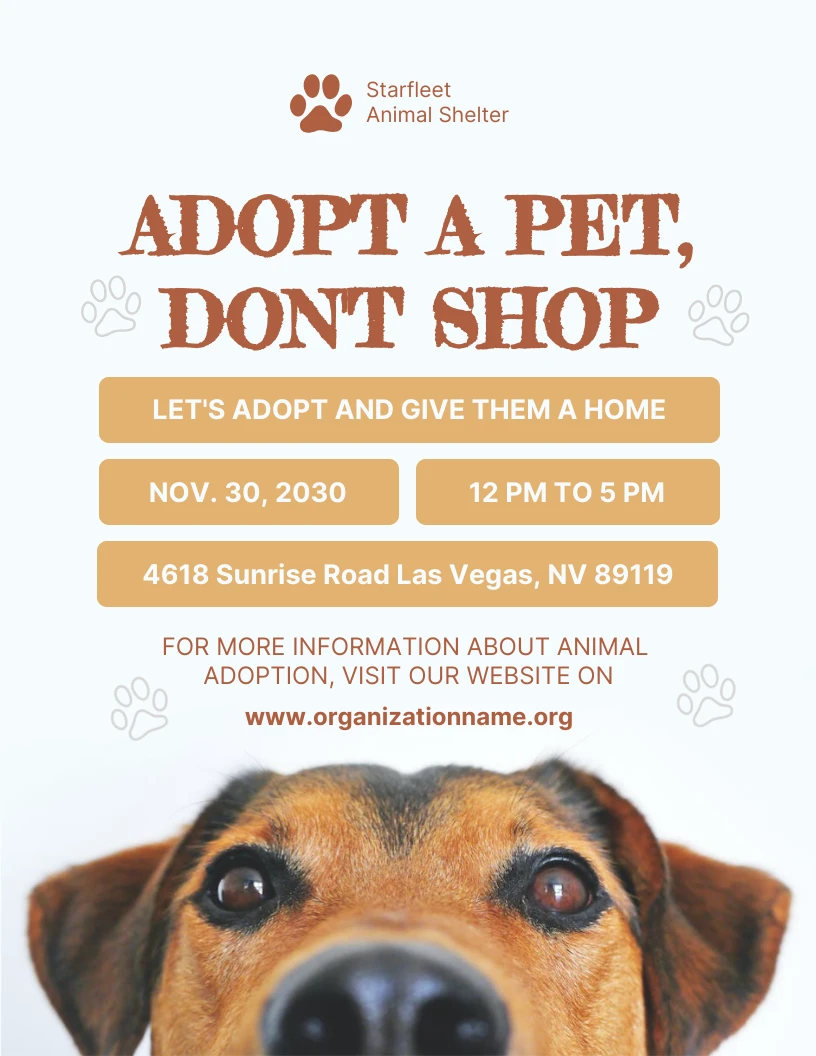 Copy of Adopt a dog near me Fitted  Poster for Sale by