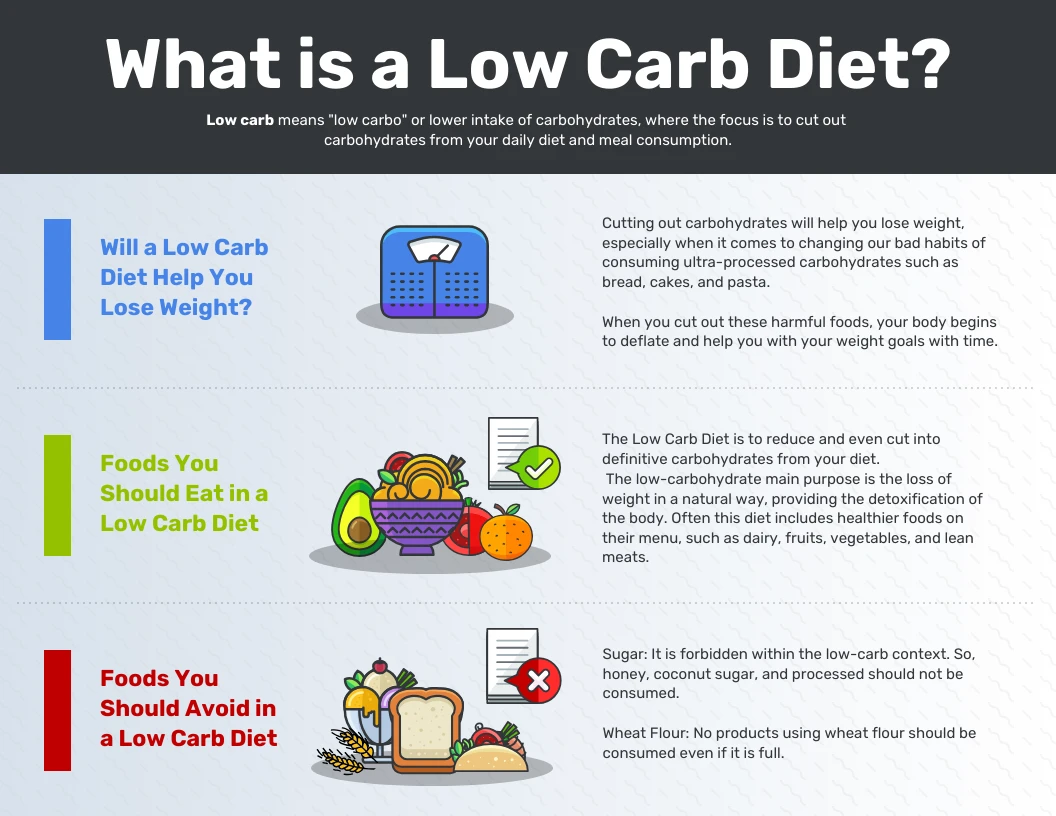 What is a Low Carb Diet Infographic - Venngage