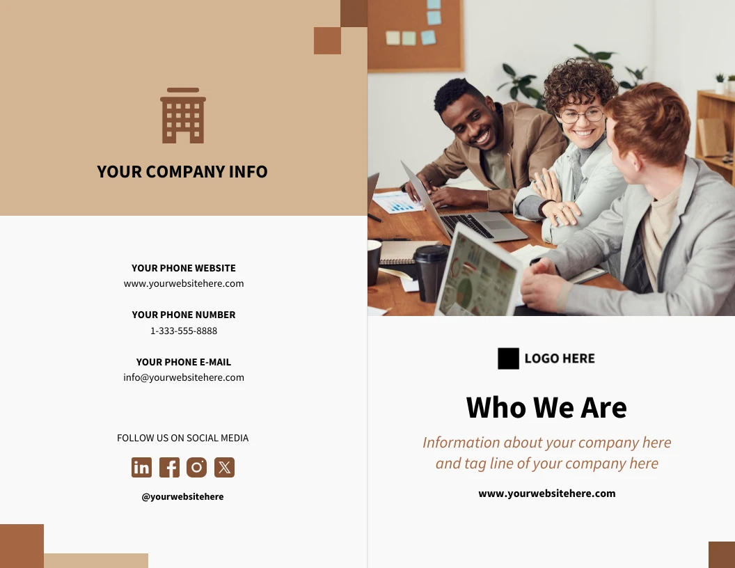 Blank Brochure Template - Venngage