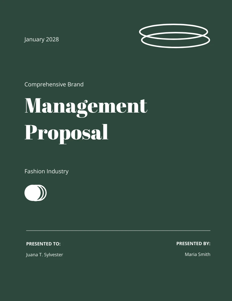 Fashion Management Proposal Template - Venngage