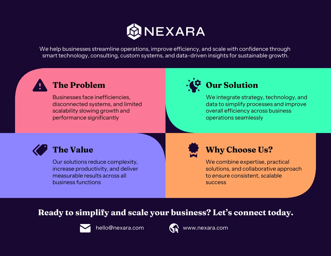 Company One Pager Template - Venngage