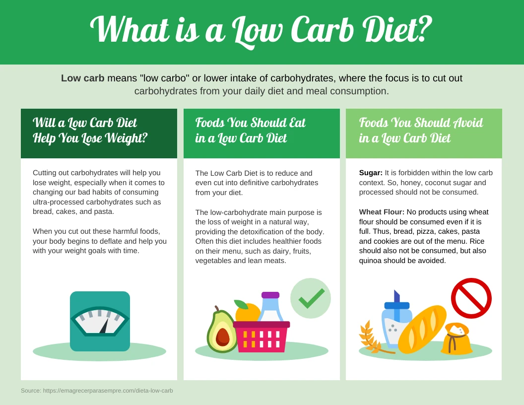 Low Carb Diet Facts Infographic - Venngage