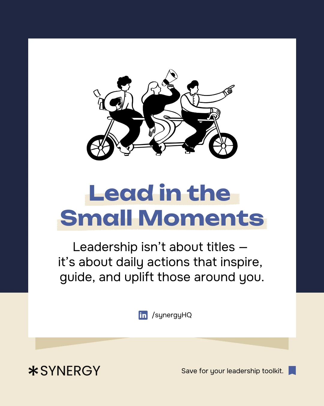 Everyday Leadership LinkedIn Post Template - Venngage