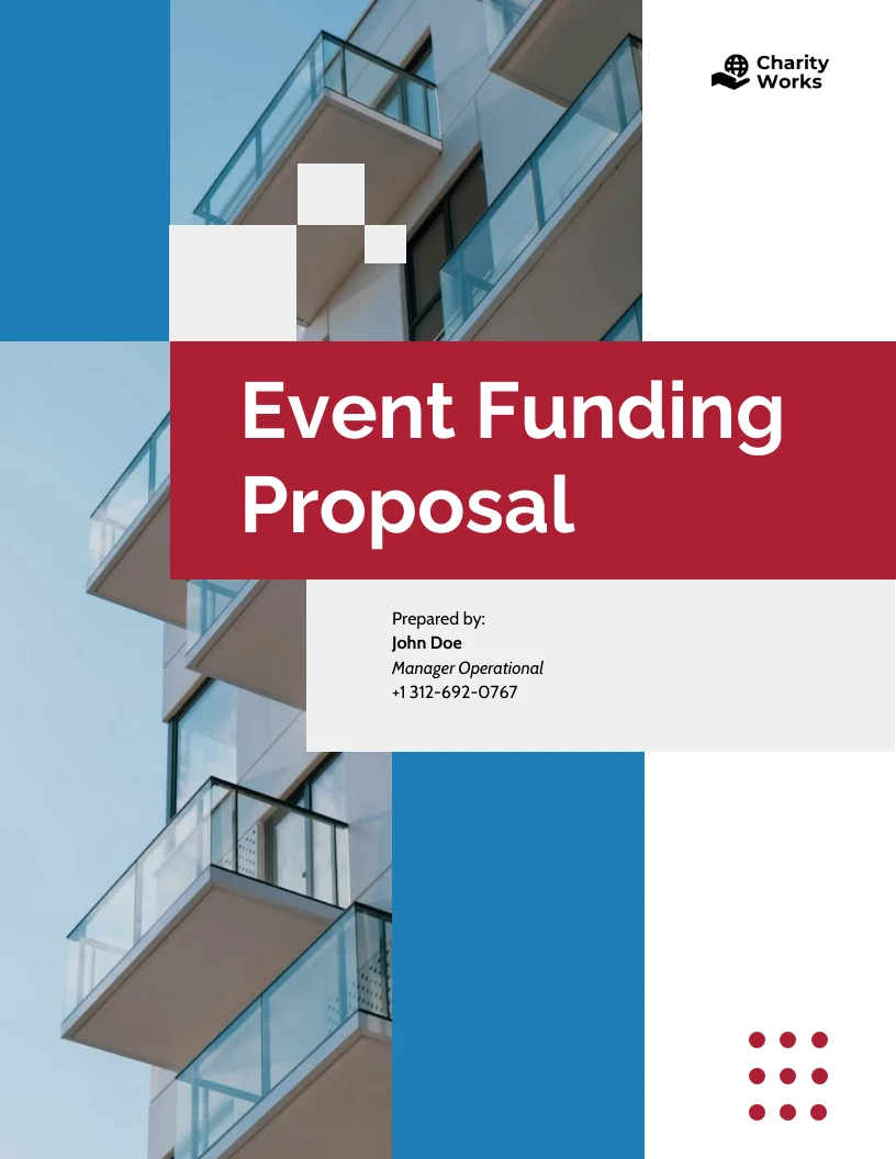 Event Funding Proposal template - Venngage