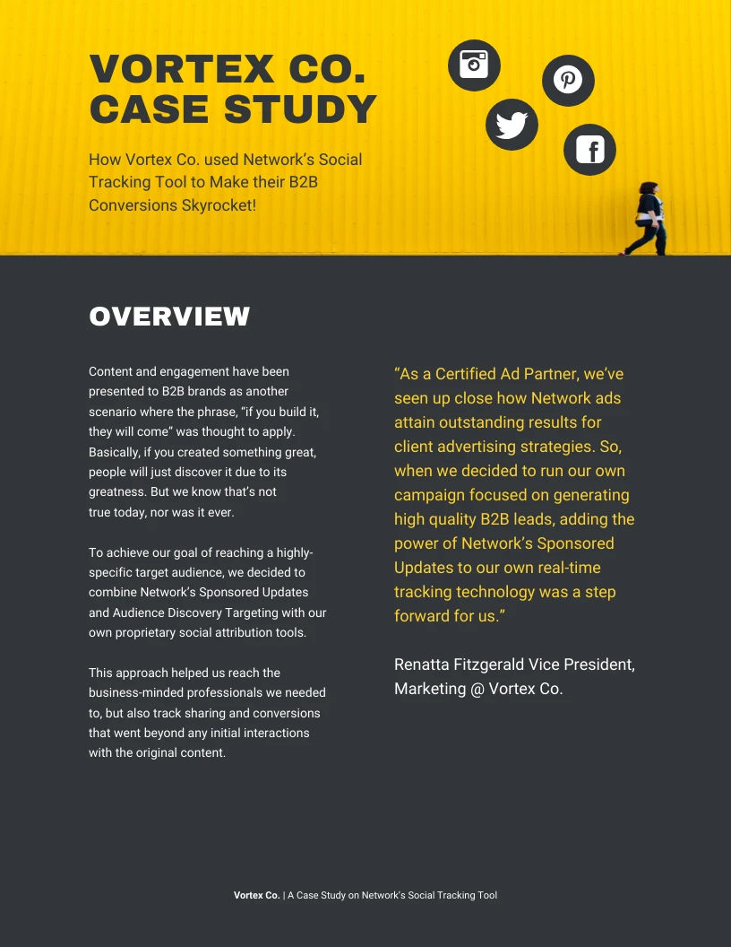 Bold Social Media Business Case Study - Venngage