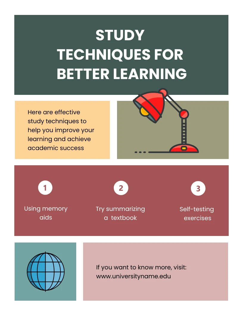 Simple Pastel Colours Study Techniques For Better Learning Poster ...