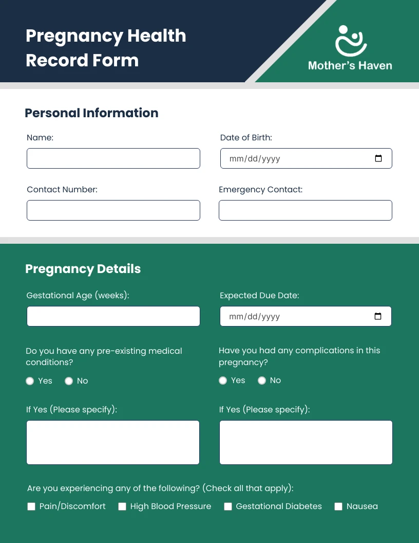 Big Stone Daily Health Monitoring Form Template Venngage