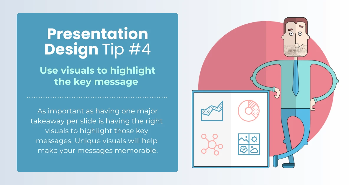 Illustrative Presentation Design Tips Facebook Post - Venngage