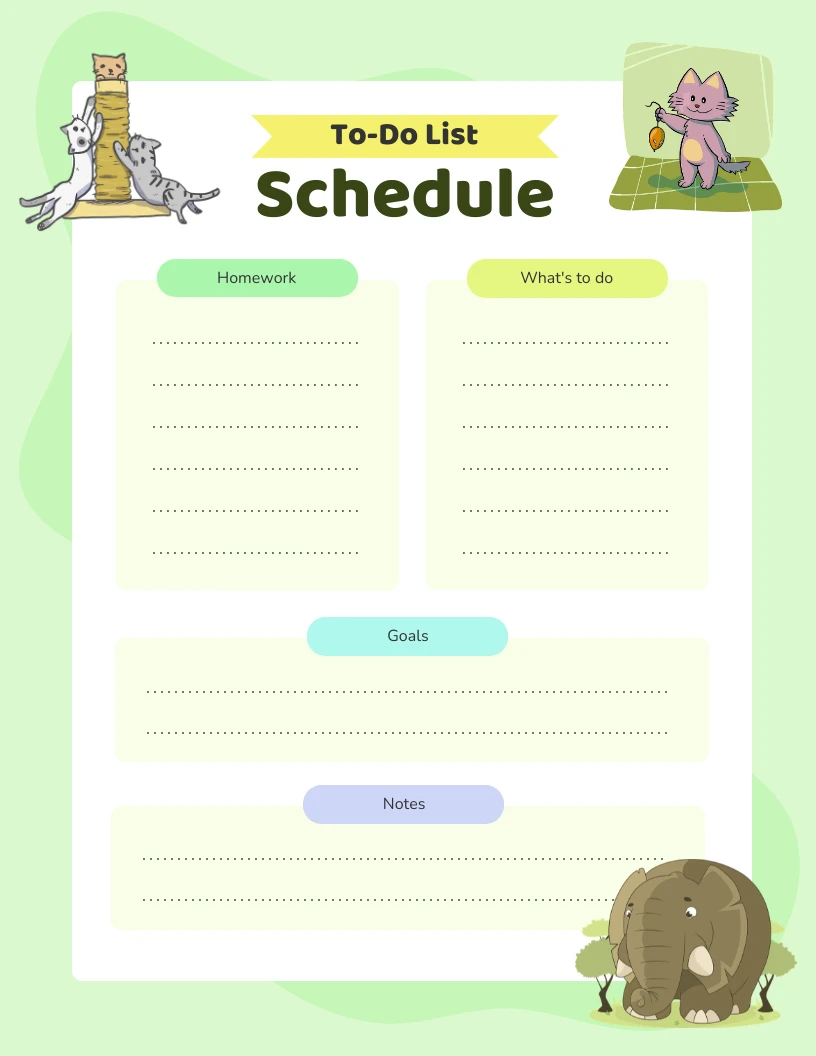 To Do List Template - Piktochart