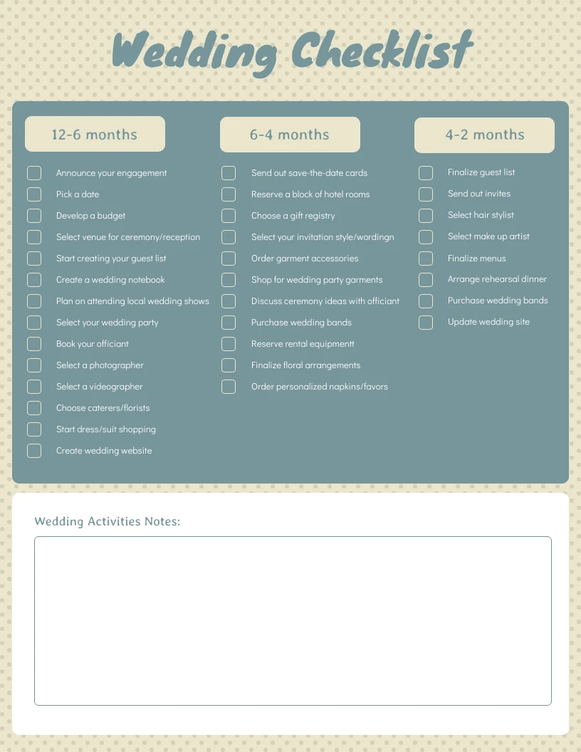 traditional-wedding-checklist-template-venngage