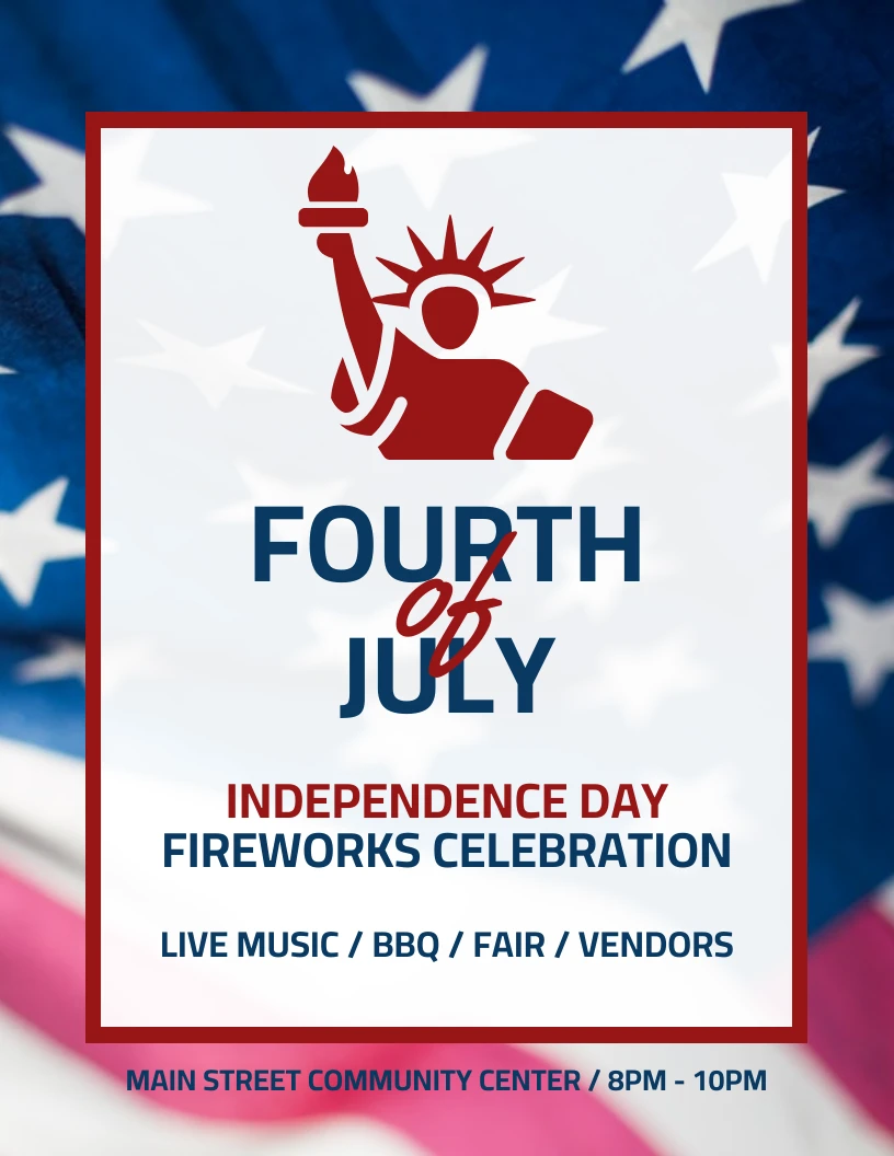 independence-day-fireworks-celebration-event-flyer-template-venngage