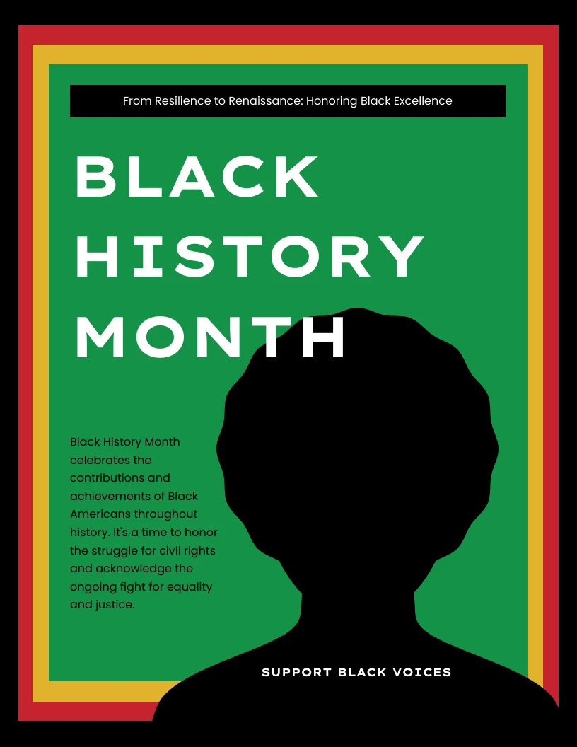 Black History Month Poster Campaign - Venngage