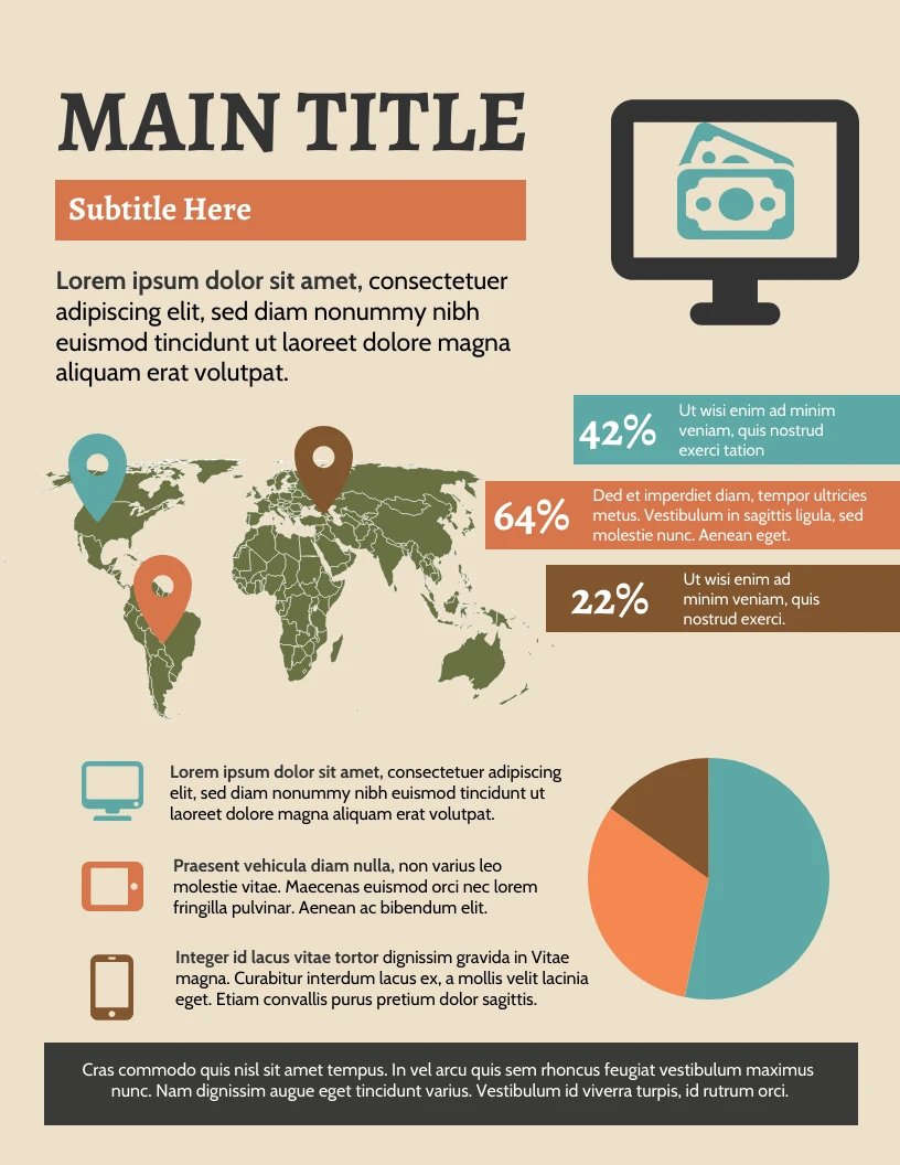 Blank Geographical E-commerce Infographic Template - Venngage