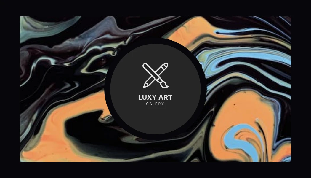 Black Watercolor Painting Business Card Venngage