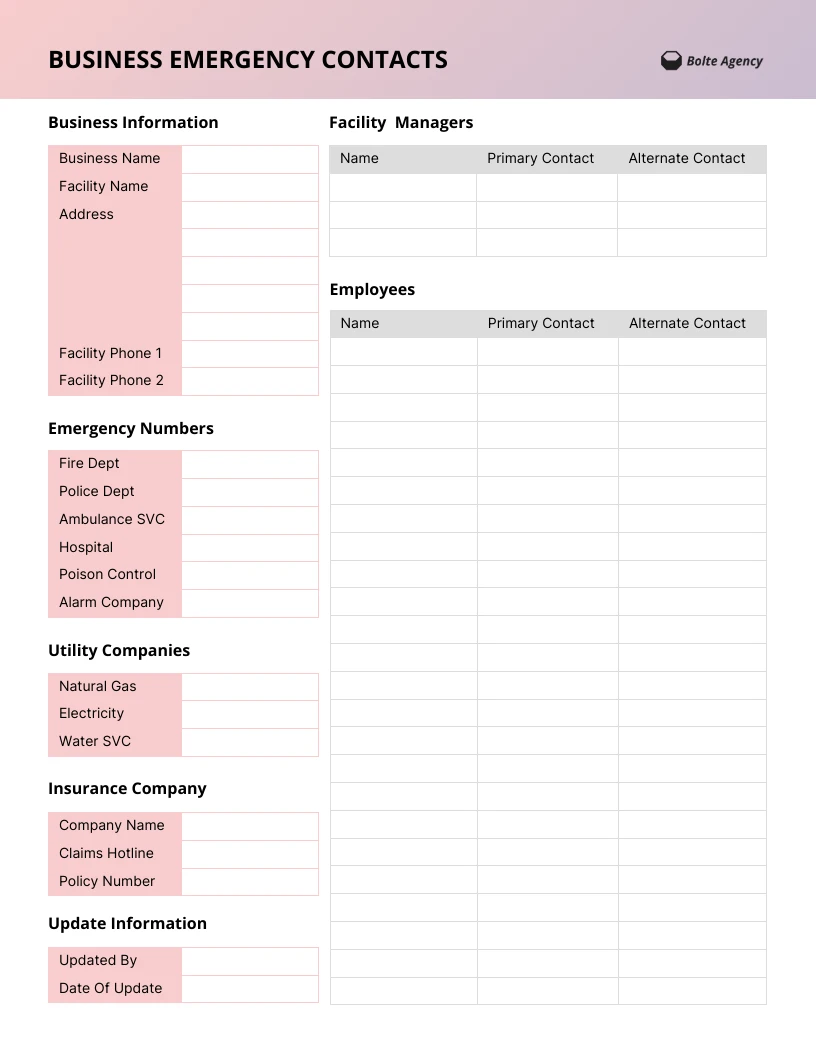 press fact sheet template