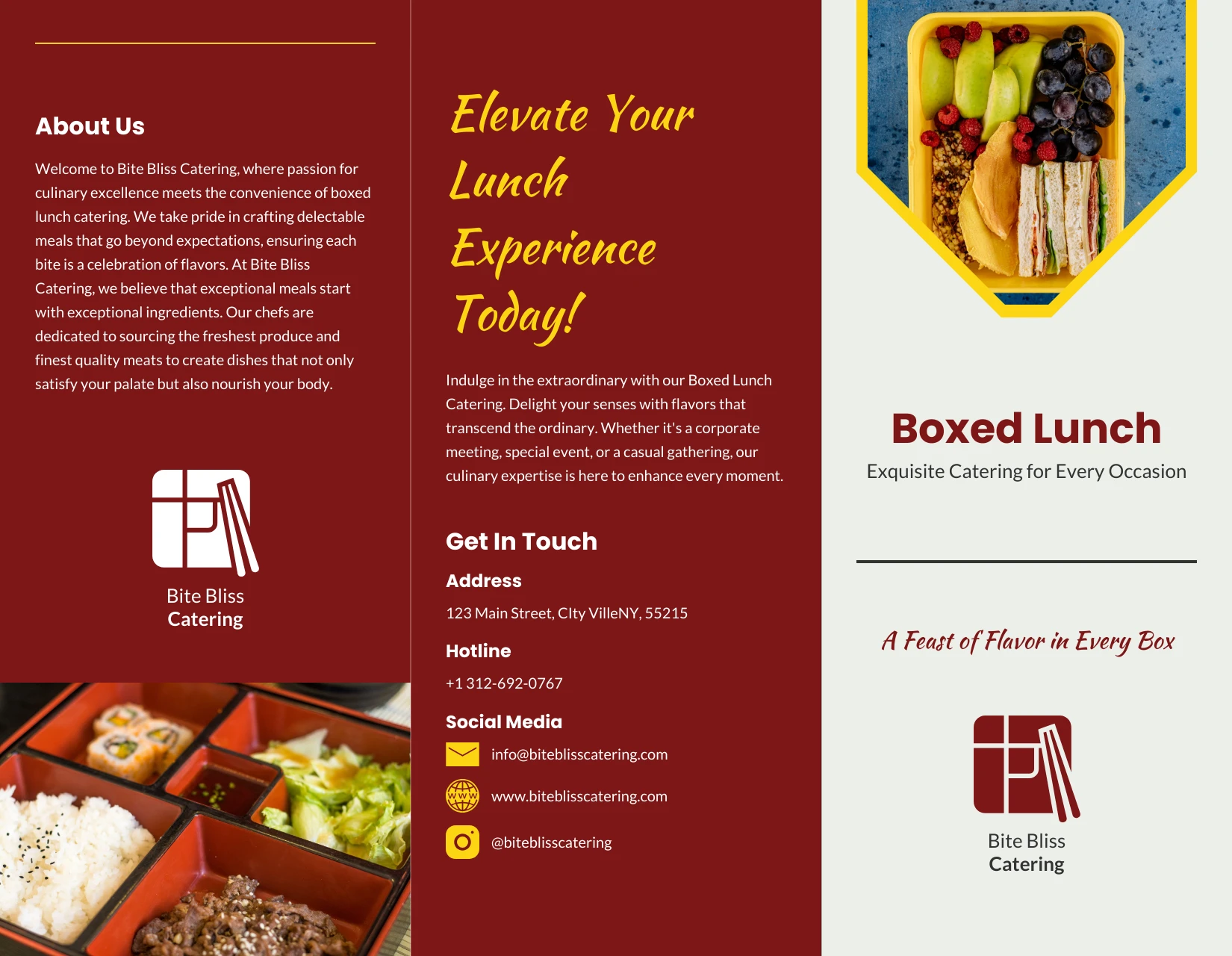 Executive Box Lunch - Exquisite Catering