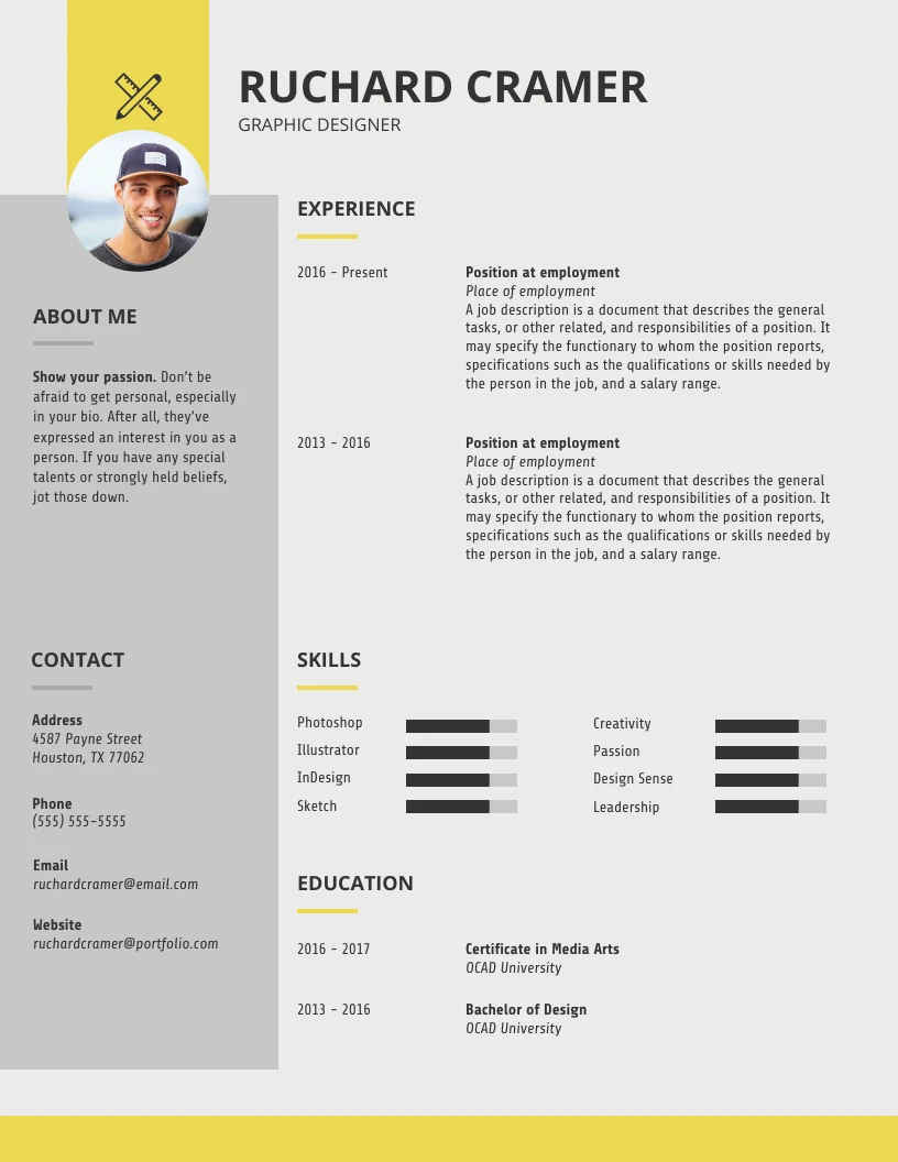 Modern Simple Resume - Venngage