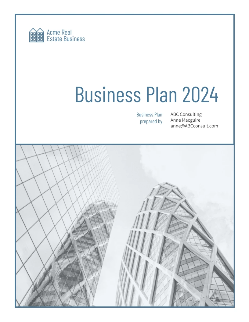 real estate investment fund business plan