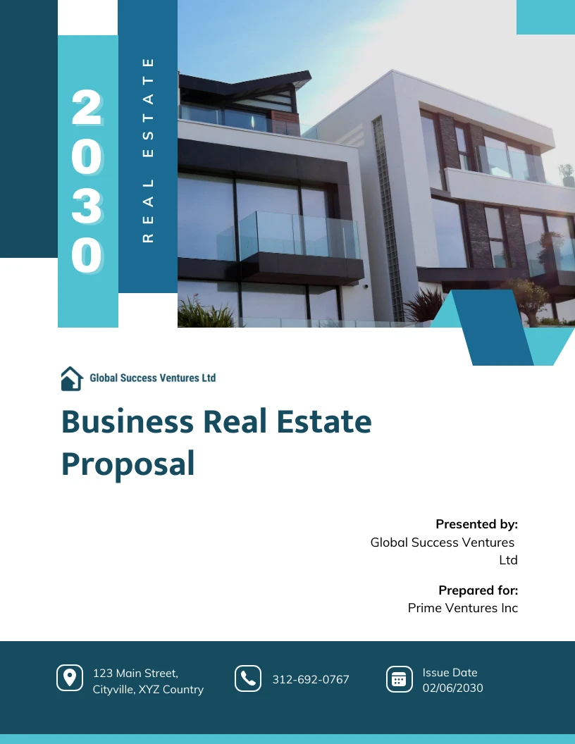 Business Real Estate Proposal - Venngage