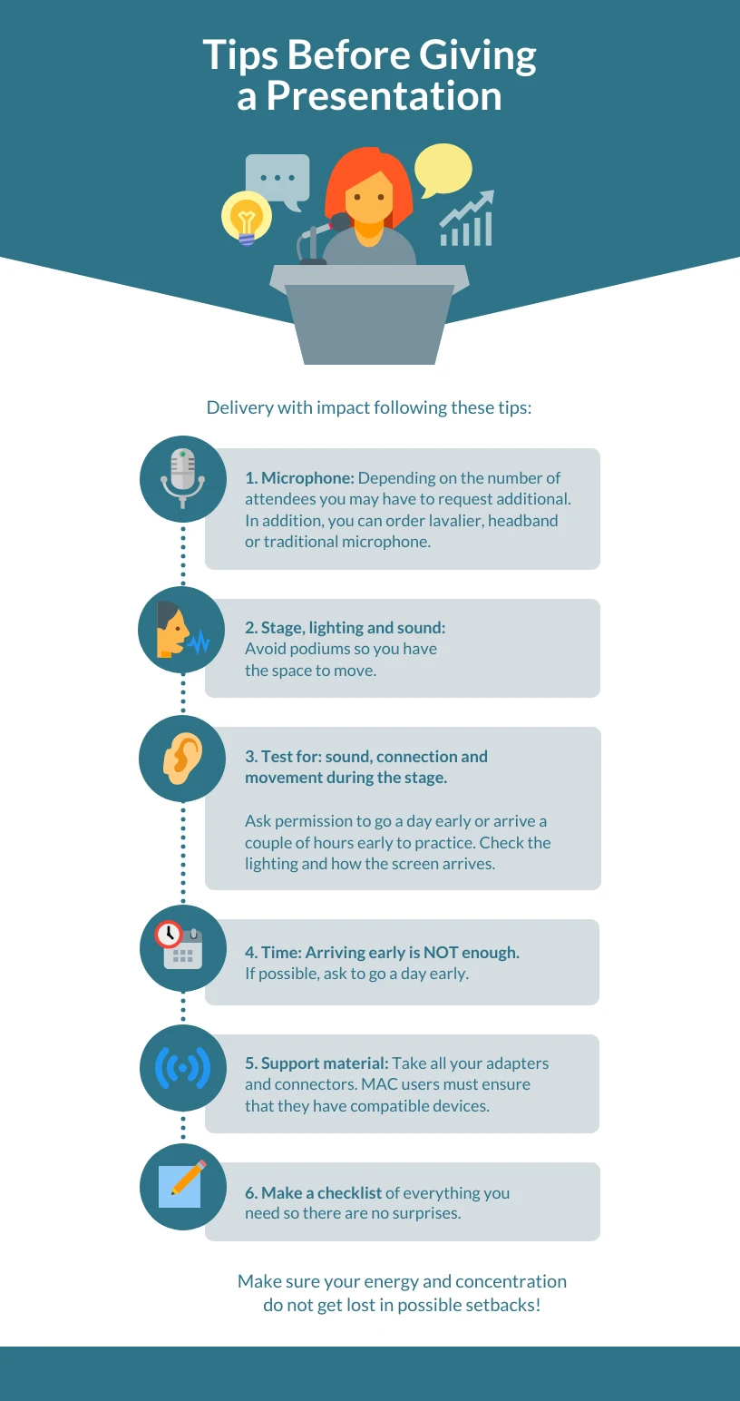 Presentation Tips Guide Infographic Template - Venngage