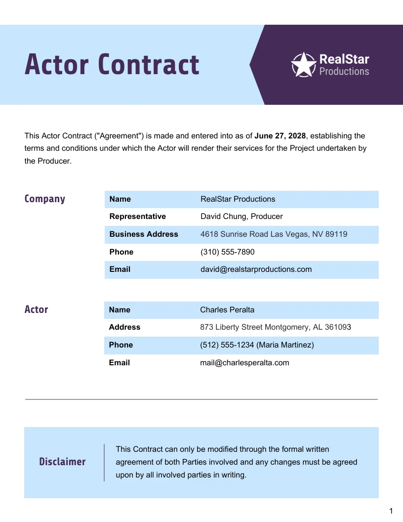 actor-contract-template-venngage